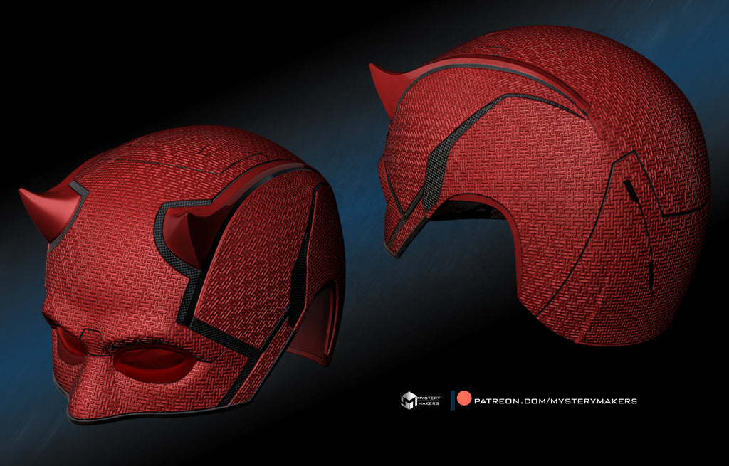 MysteryMakers — Stand - Daredevil Cowl and Billy Clubs