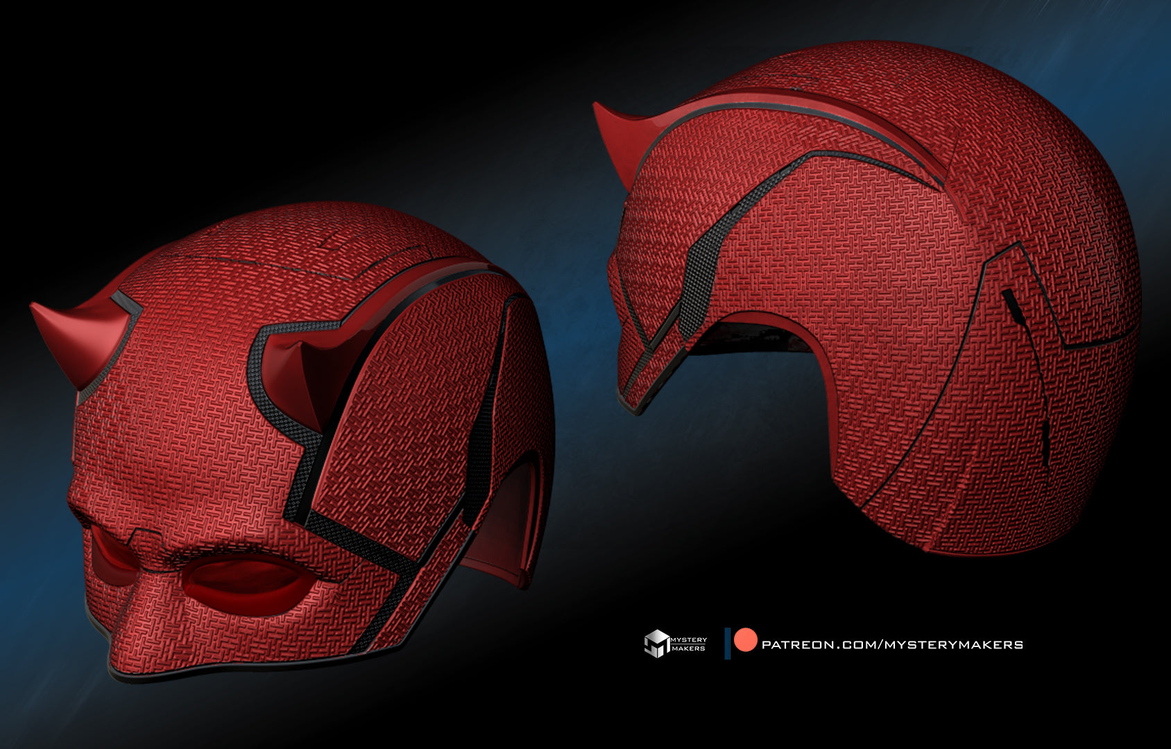 MysteryMakers — Stand - Daredevil Cowl and Billy Clubs