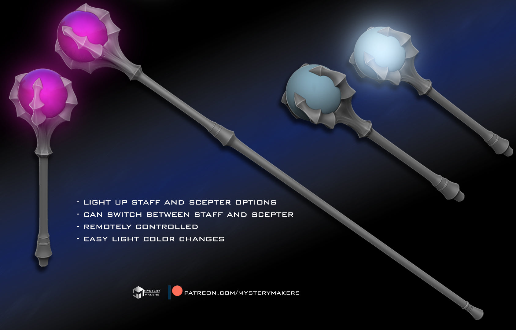 MysteryMakers — Evil Lyn Scepter and Staff