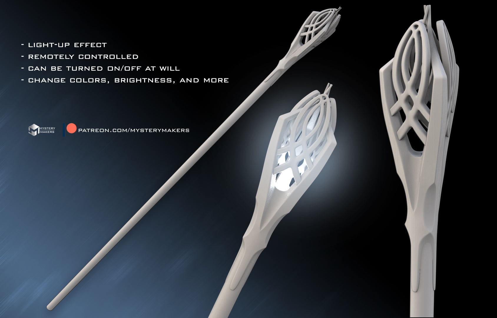 MysteryMakers — Gandalf the White Light Up Staff
