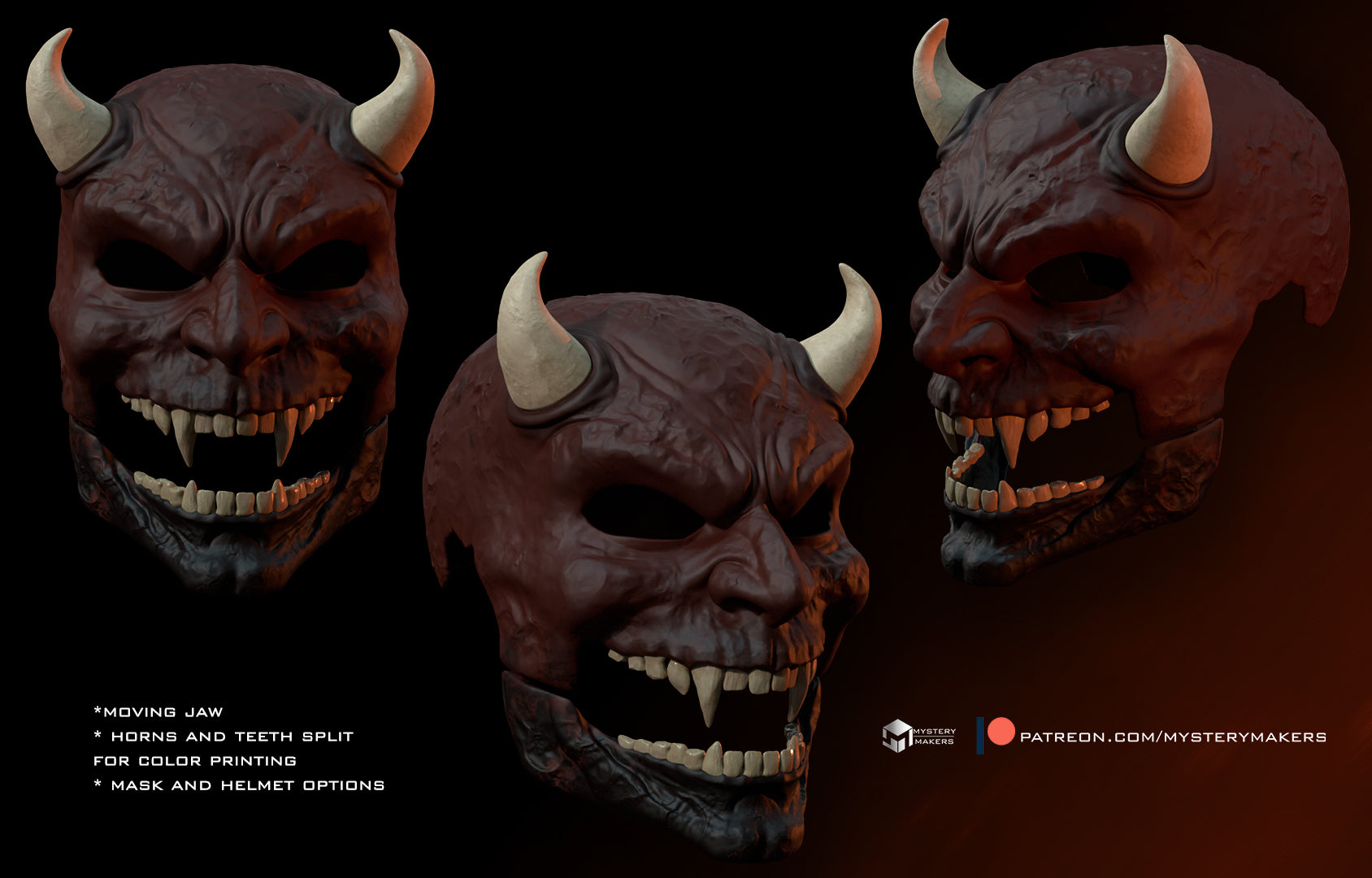 MysteryMakers — The Adjudicator Mask with Moving Jaw