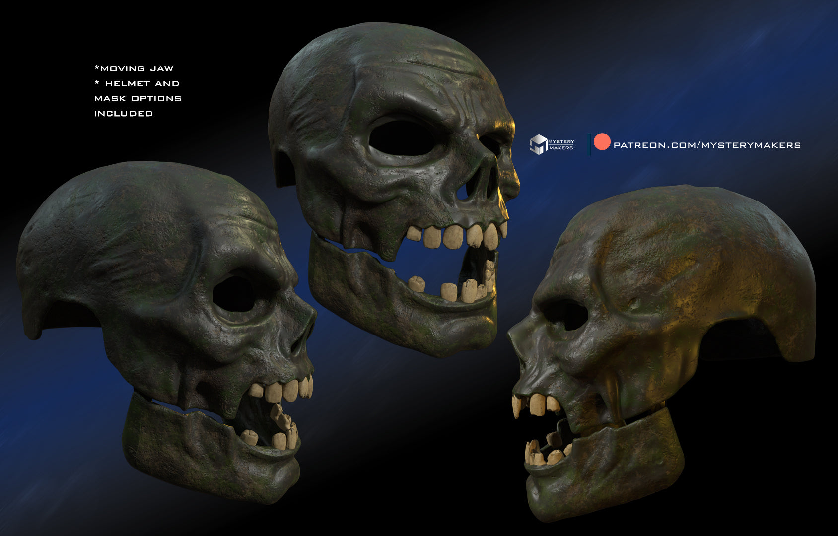 MysteryMakers — Zombie Moving Jaw Mask