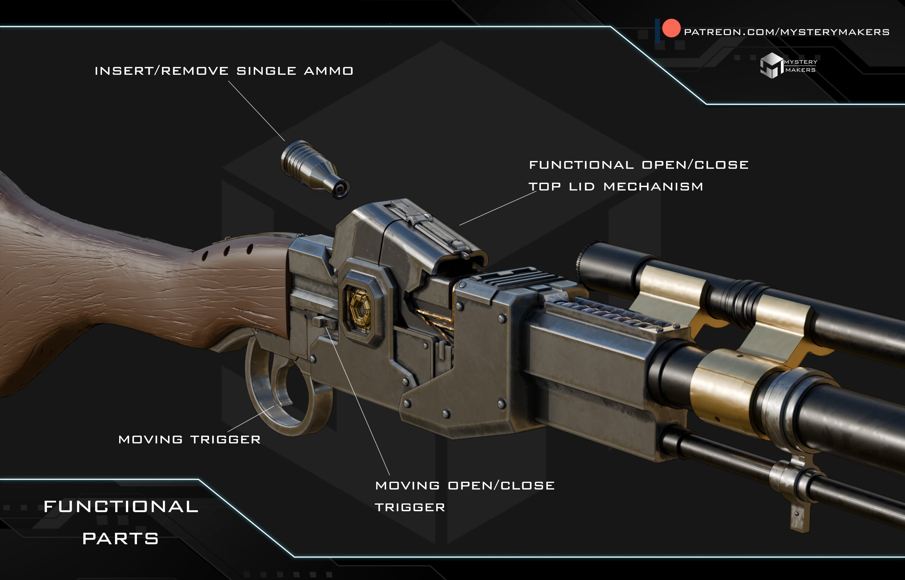 MysteryMakers — Amban Phase Pulse Rifle - Working Mechanism