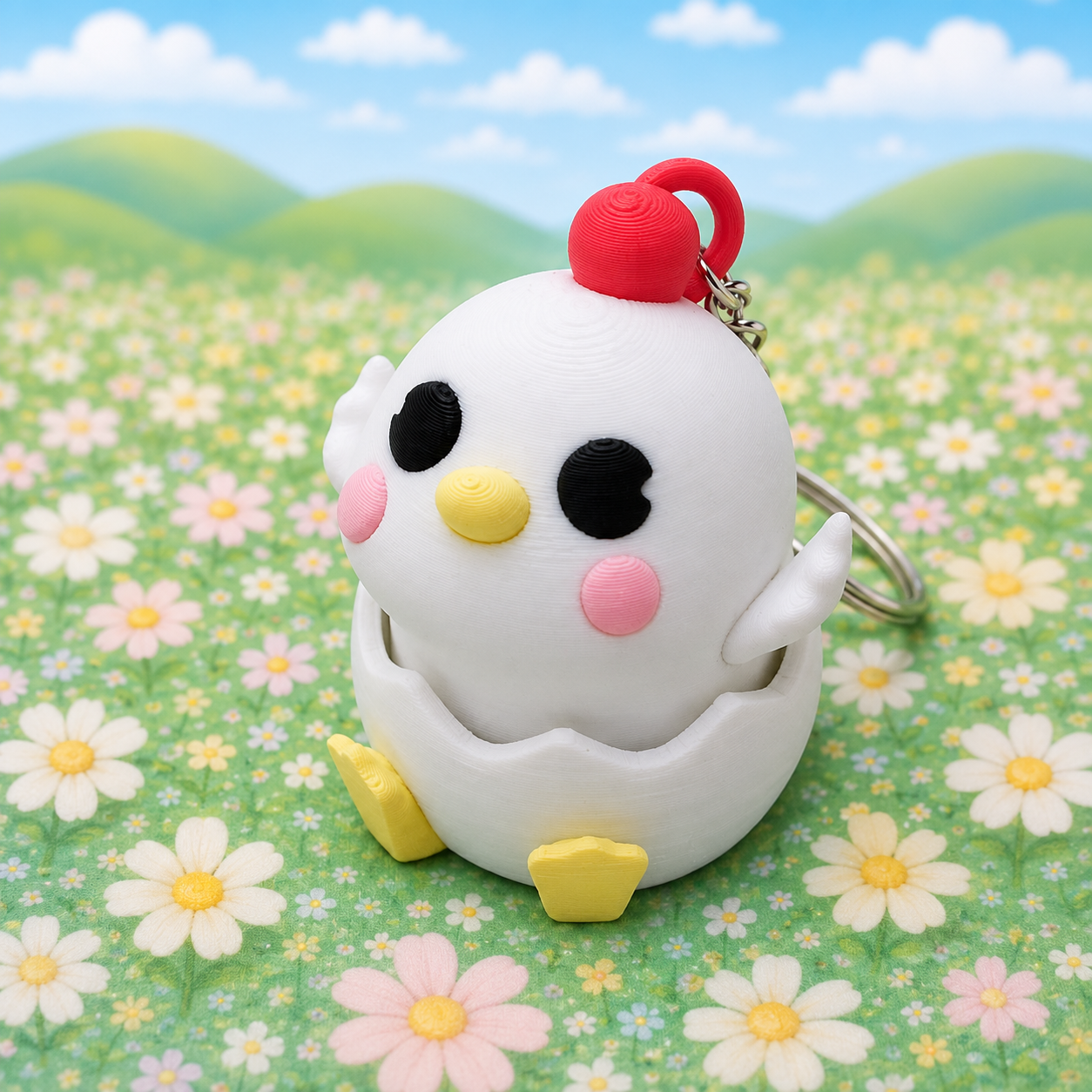 UniQrint - Hen Clicker Key Chain