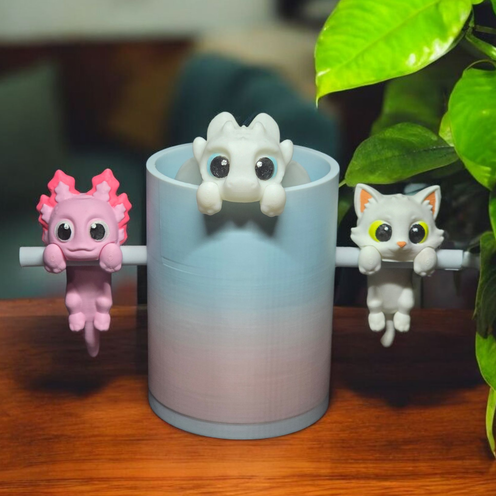 3DJPDesigns - Halloween Booknook + Tree Stand (Axolotl, Cat, Dragon)