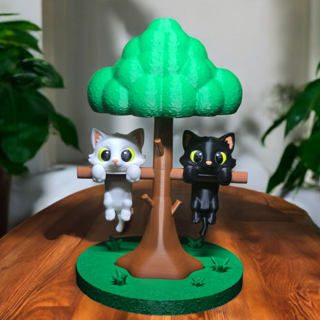 3DJPDesigns - Halloween Booknook + Tree Stand (Axolotl, Cat, Dragon)
