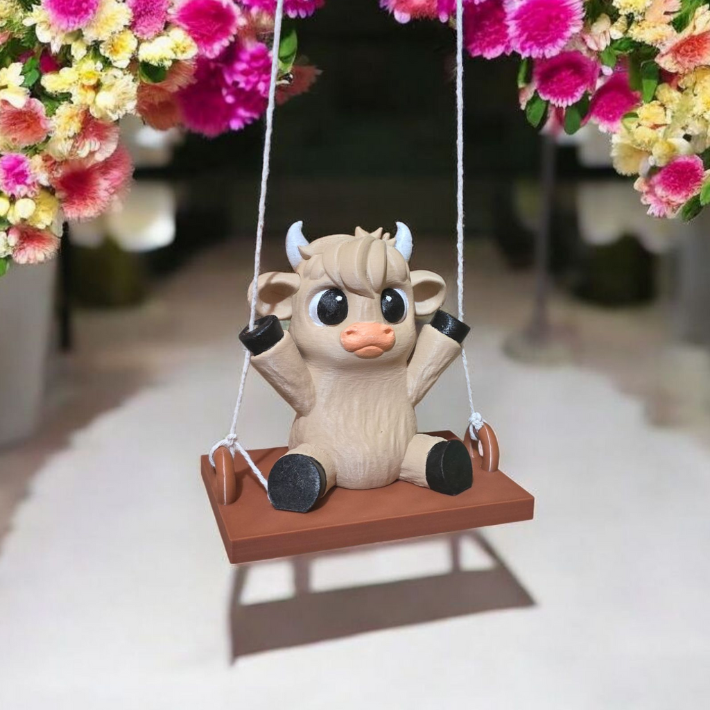 3DJPDesigns - Swinging Highland Cow