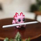 3DJPDesigns - Laying Axolotl Pen Holder
