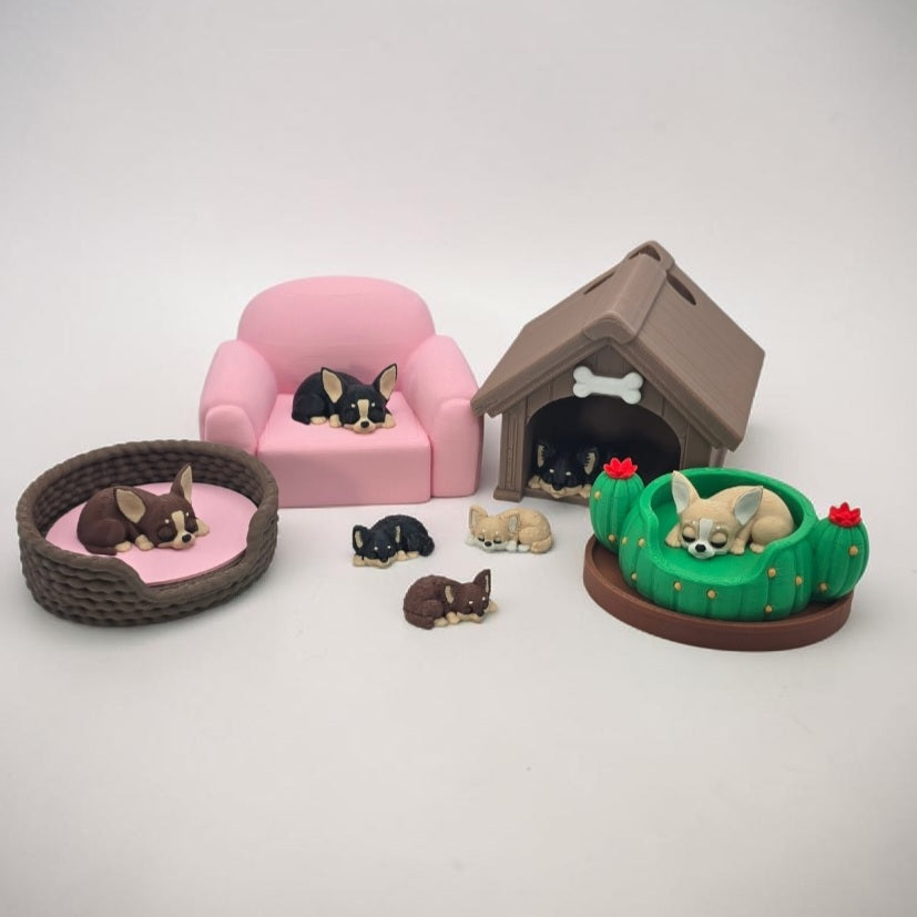 3DJPDesigns - Sleeping Chihuahua Pen Holder Buddy