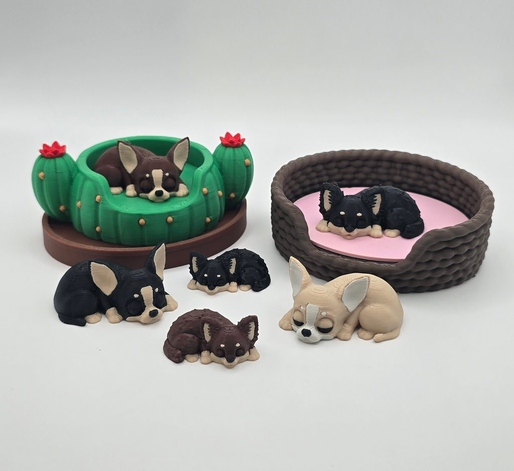 3DJPDesigns - Sleeping Chihuahua Pen Holder Buddy