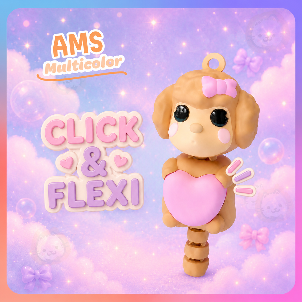 UniQrint - Click & Flexi Dog Keychains