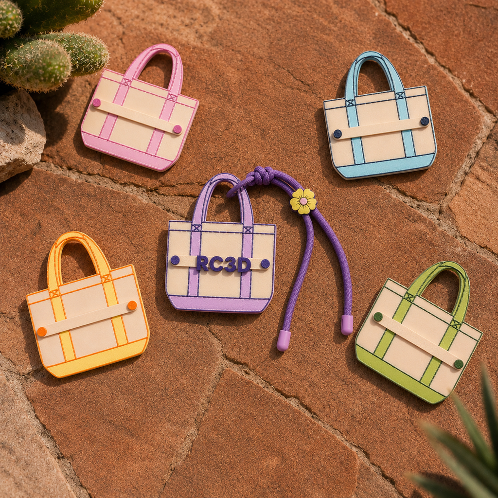 Love-Ki Kai - Personalized Tote Bag Sliders Keychain