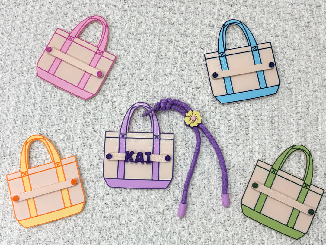 Love-Ki Kai - Personalized Tote Bag Sliders Keychain