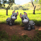 3DJPDesigns - Flexi Donkey Big + Small