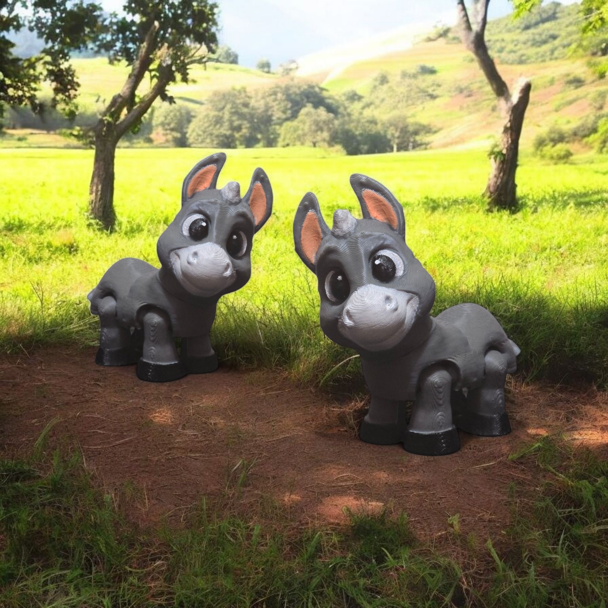 3DJPDesigns - Flexi Donkey Big + Small