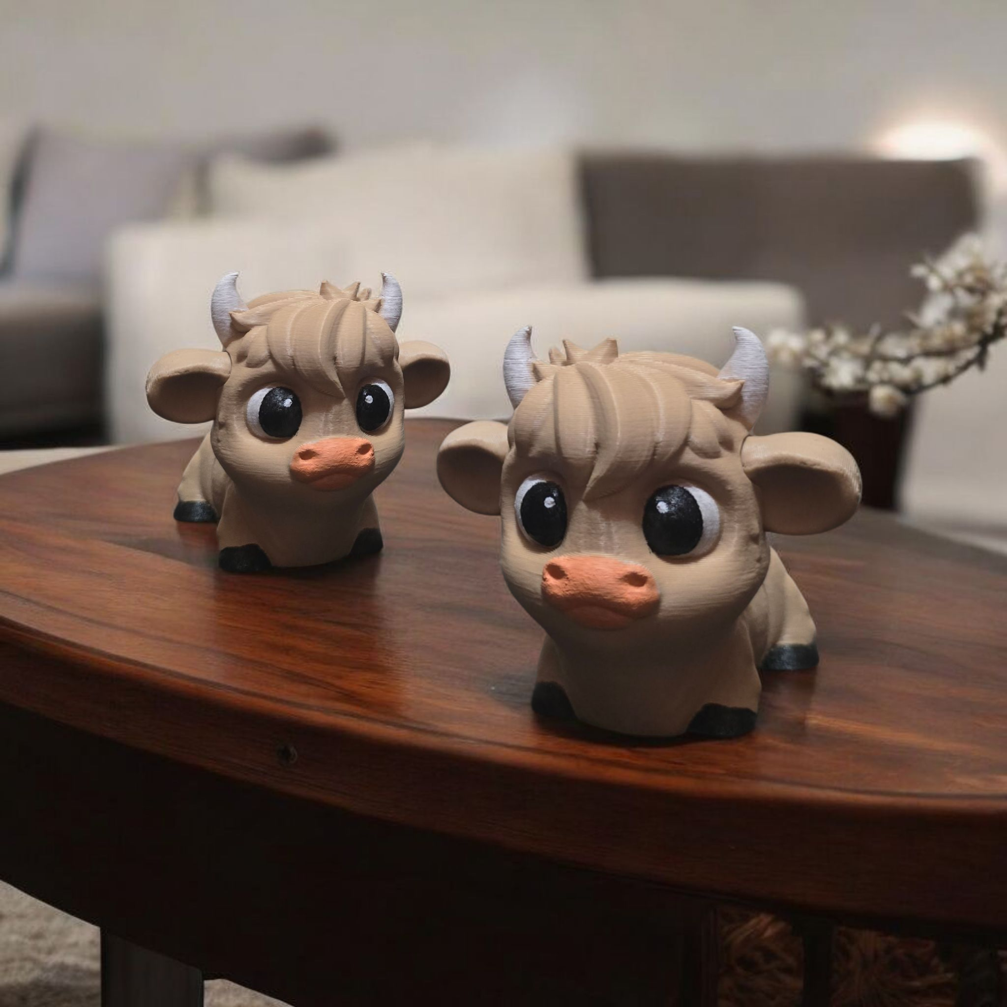 3DJPDesigns - New Highland Cow - Big + Small