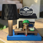 3DJPDesigns - Bear Fishing Desk Lamp