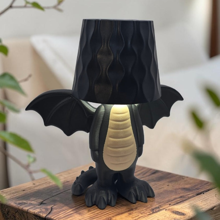 3DJPDesigns - Hiding Dragon Inside a Lamp Head