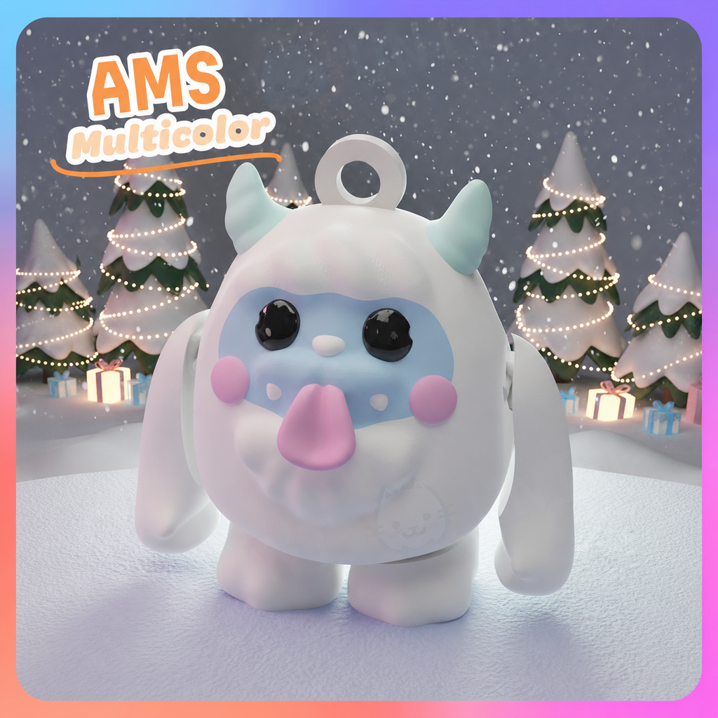 UniQrint - Flexi Yeti Keychains