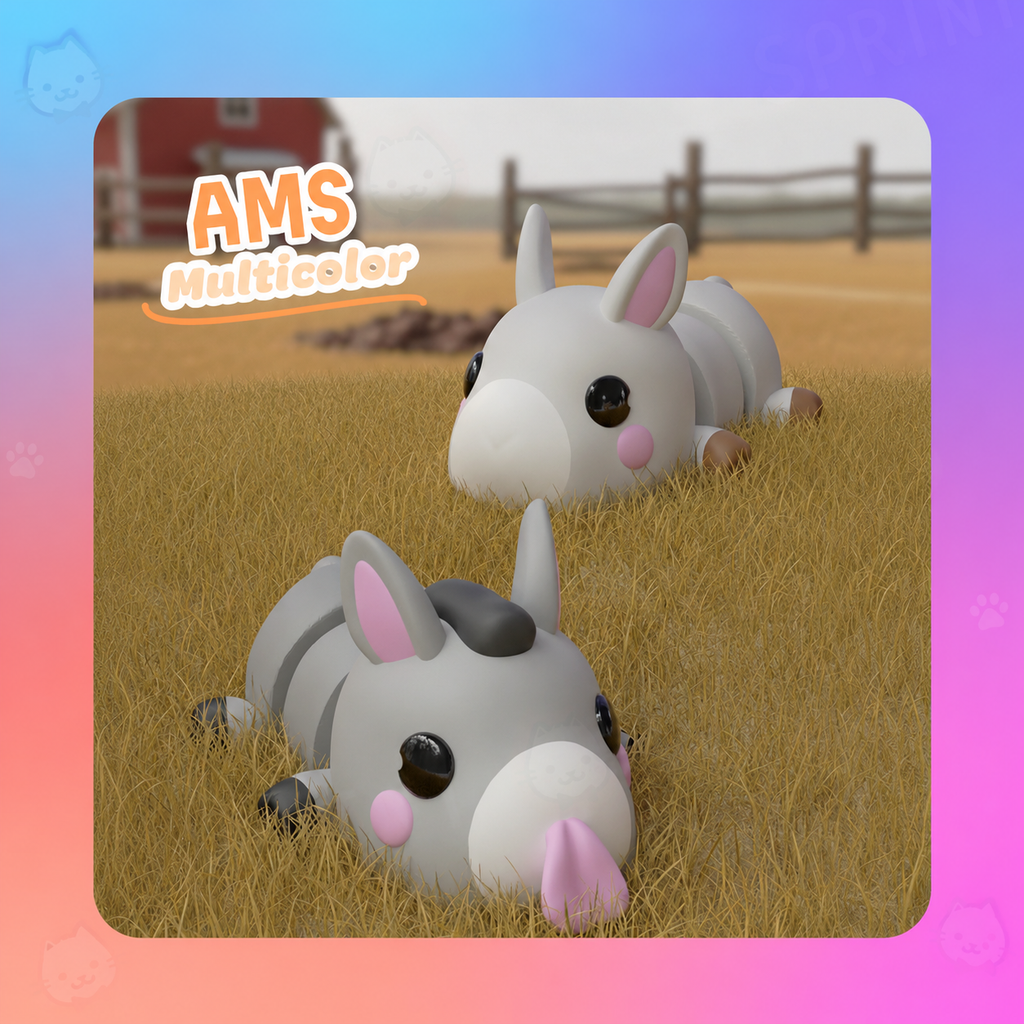 UniQrint - Farm Animal Flexi Keychains