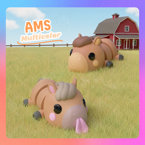 UniQrint - Farm Animal Flexi Keychains