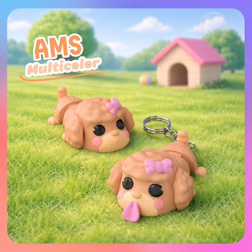 UniQrint - Flexi Poodle Keychains