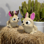 3DJPDesigns - Flexi Rabbit + Jackalope